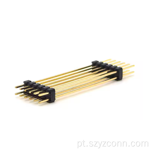 Cabeçalho de pino de passo de 2,0 mm linha dupla reta